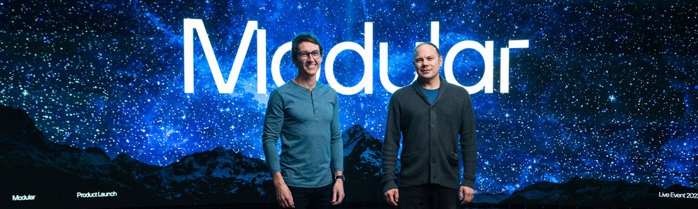 Modular founders Tim Davis (L) and Chris Lattner (R)