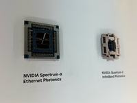 Nvidia's silicon photonic switches on display at GTC 2026