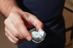 Diamond quantum computing chip concept from Quantum Brilliance