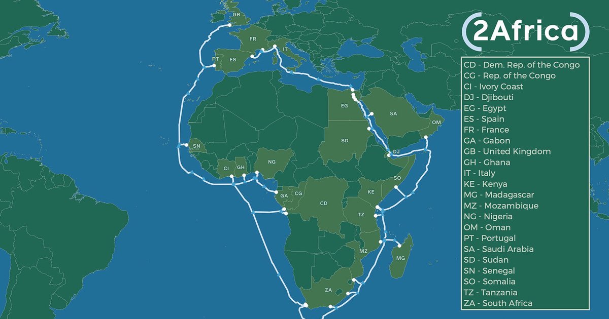 2Africa cable arrives in Republic of the Congo