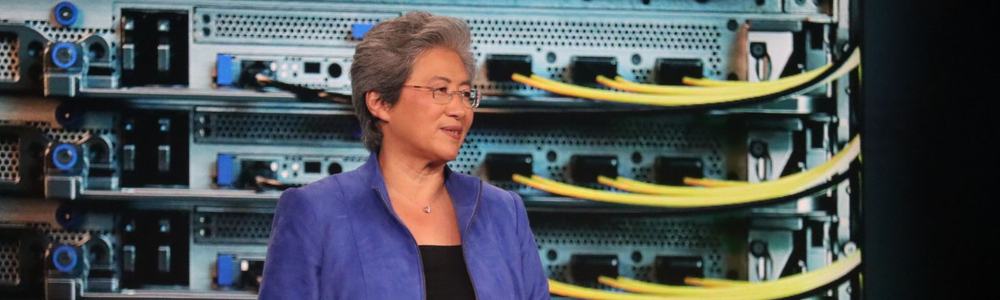 AMD CEO Dr Lisa Su on display at AMD Advancing AI