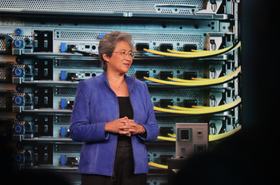 AMD CEO Dr Lisa Su on display at AMD Advancing AI