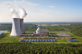 The Nuclear Company's power plant render