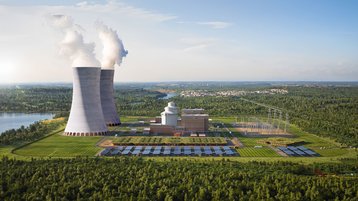 The Nuclear Company's power plant render