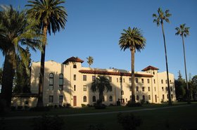 The historic mission gardens at Santa Clara University (Dvortygirl/Wikimedia Commons)