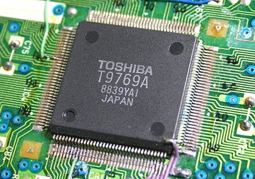 A Toshiba T9769A integrated circuit