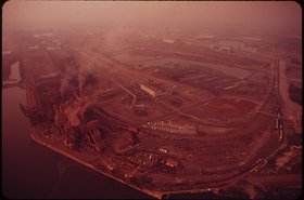 US Steel Fairless Works in full operation, 1970 (US National Archives and Records Administration)