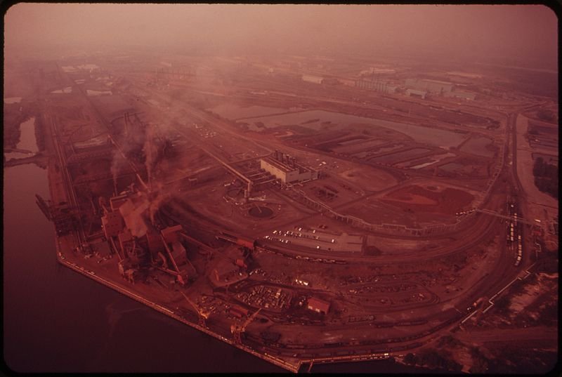 US Steel Fairless Works in full operation, 1970 (US National Archives and Records Administration)
