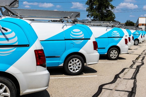 AT&T work vans
