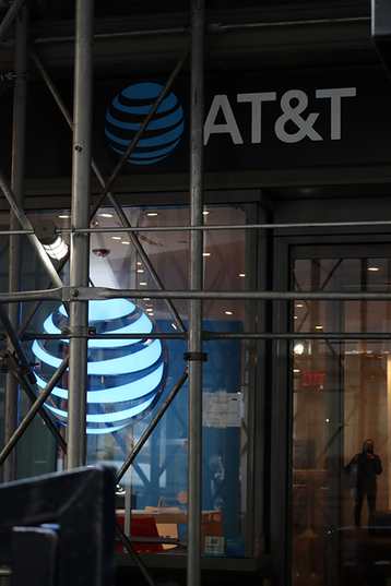 AT&T logo street telco