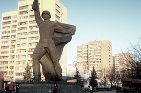 A Kharkov memorial celebrating the end of German occupation