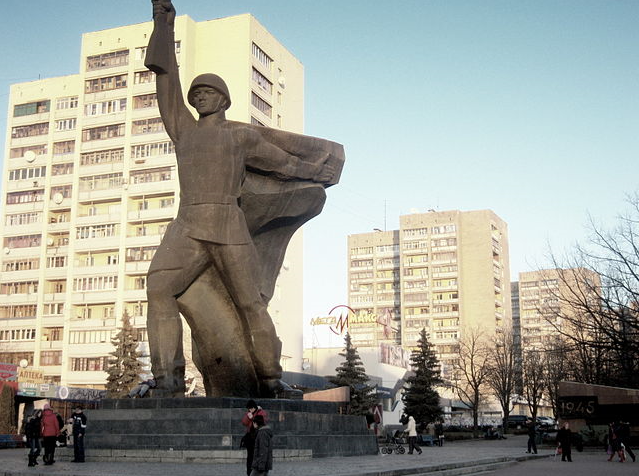 A Kharkov memorial celebrating the end of German occupation
