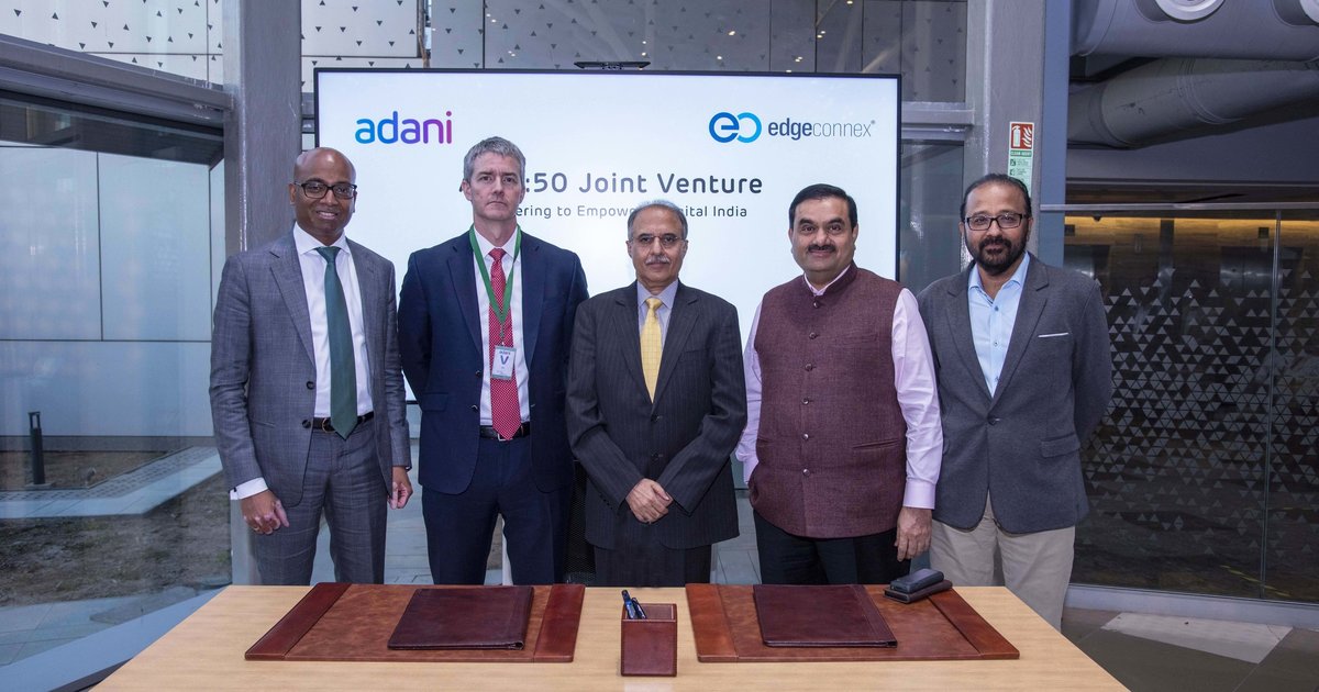 Edgeconnex And Adani Form Joint Venture In India To Develop 1gw Of Data Center Capacity In 10 Years Dcd