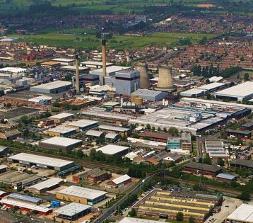 aerial view of slough trading estate