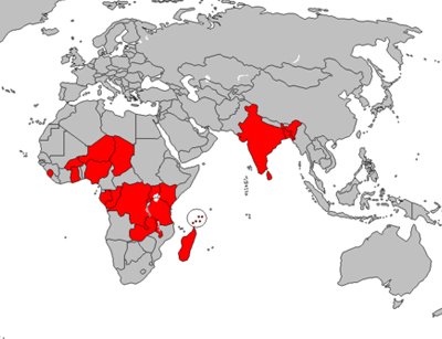 A map showing Airtel's mobile coverage