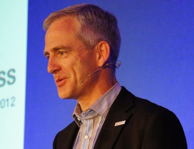 Panduit's Andrew Caveney speaking at its integrators event