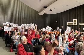 Anti-data center advocates at meeting in Decatur, Indianapolis