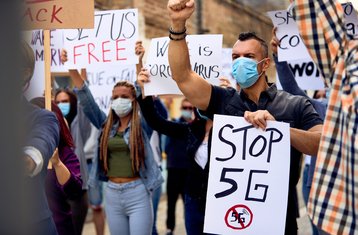 Anti 5G protests - Getty Images