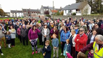 'Athenry for Apple' supporters at the march on Sunday