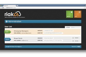 Riak CS control panel screenshot