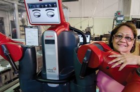 Baxter Research Robot, donated to the OSRF by the Rethink Robotics