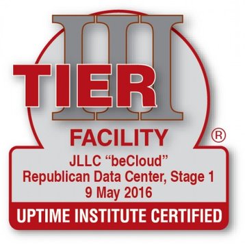 BeCloud Tier III certificate