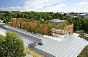 Multigrid data center in Kista - 3D render