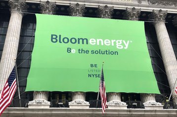 Bloom Energy banner on NYSE