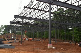 Construction site of Bloomberg's future data center in Orangetown, New York