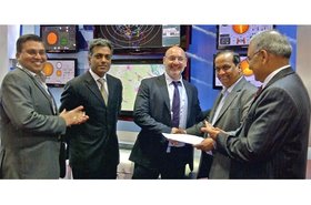 Bull and ATT officials after signing an agreement in India. Courtesy of Bull.