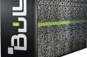 Six racks holding bullx equipment. Courtesy of Bull