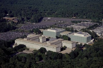 Aerial view of the CIA HQ, Virginia