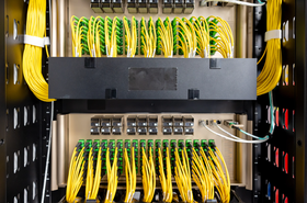 Nvidia Quantum-X Q3450-LD switch on display at rack scale level with Lambda