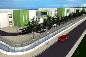 Vision of the fully built-out Curacao Technology Exchange data center campus (rendering)