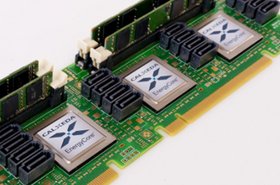 Calxeda's ARM-based EnergyCore System-on-Chip, used in Boston's