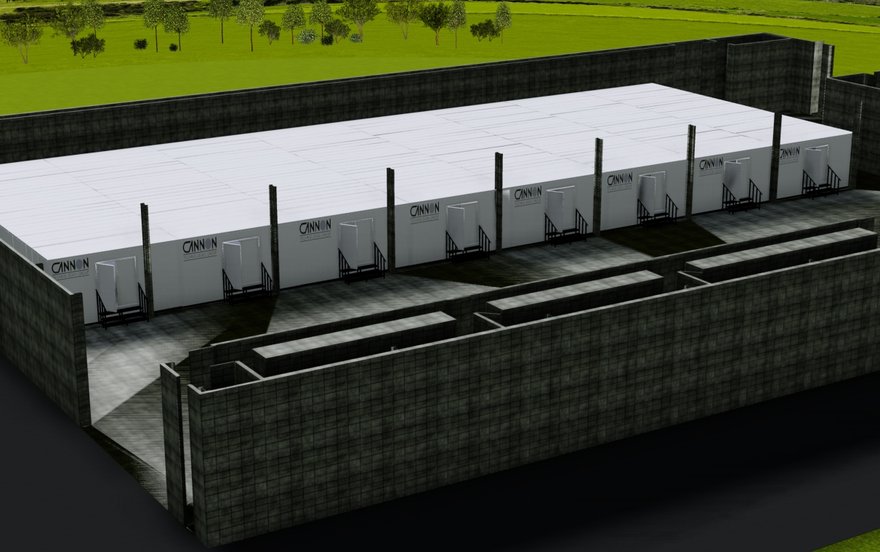 Cannon's T4 modular data center pod