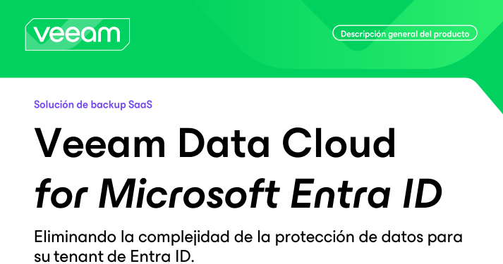 Veeam Data Cloud for Microsoft Entra ID - DCD