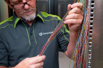 CenturyLink fiber technician