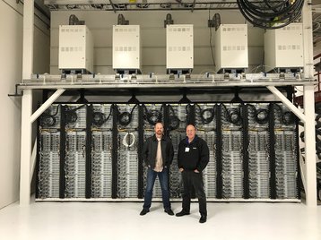 Christian Belady and Sean James at Microsoft's Advanced Energy Lab