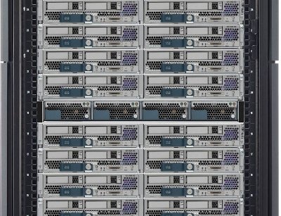 Portion of a Cisco UCS module. Image courtesy of Cisco.