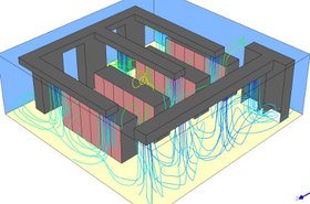 Example of a CoolSim 3D data center model