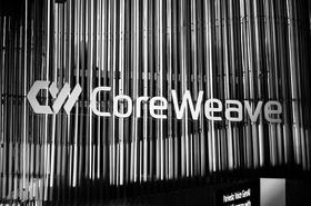 CoreWeave logo at Nvidia GTC