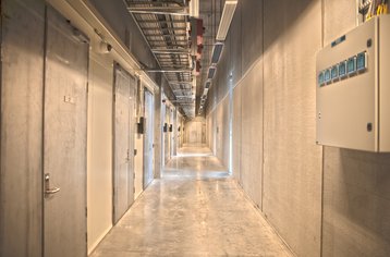 corridor with data hall doors dp