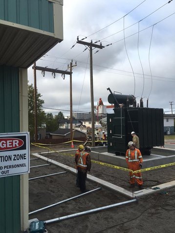 Transformer installation on the GND site