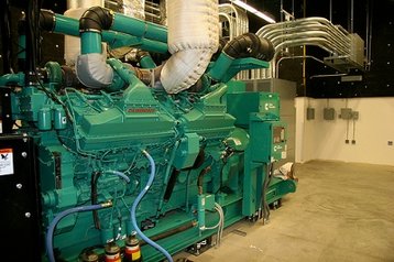A Cummins diesel generator