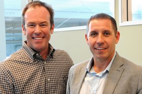 John Boncher, president and CEO, Cupertino Electric (left), and Andrew Nebbs, principal, CDCDG