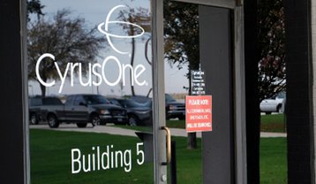 Entrance to a CyrusOne data center in the Dallas metro