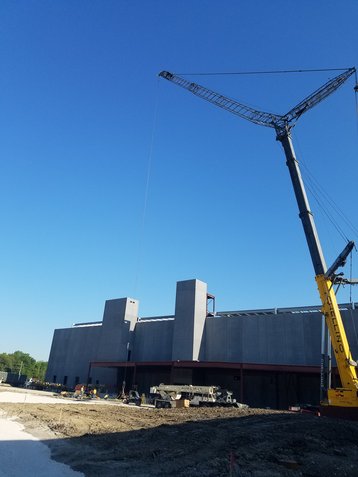 CyrusOne’s Aurora data center campus in Chicago mid-construction