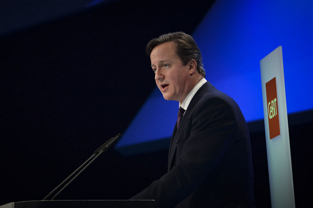 David Cameron speaking at CeBit 2014. Image courtesy of gov.uk