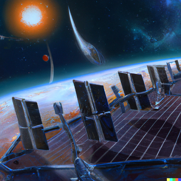 Space solar power farm